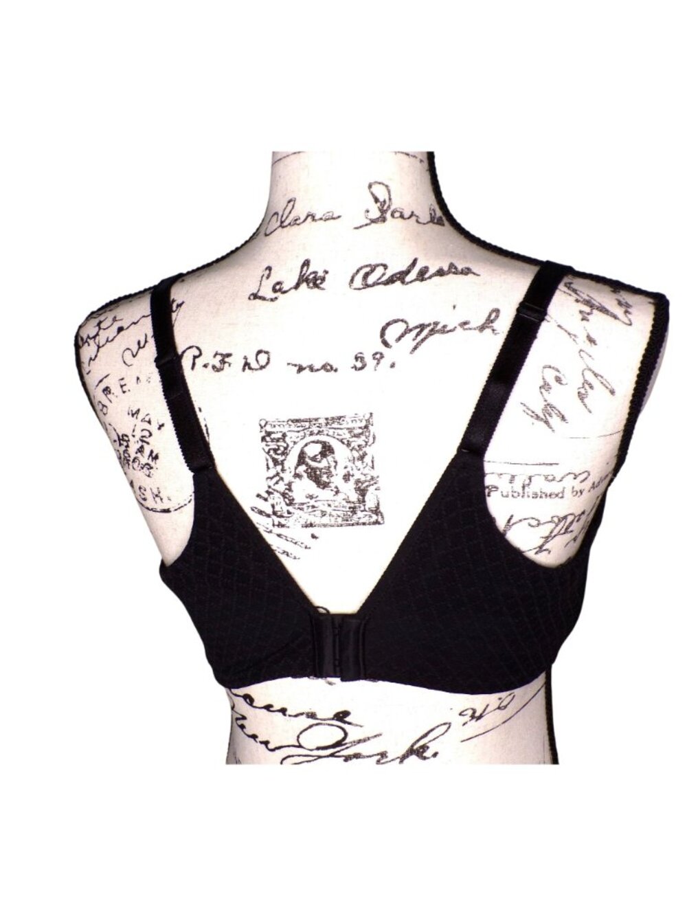 🆕CHANTELLE Norah Chic T-Shirt Underwire Bra 34DDD Black #16M6 - Picture 9 of 10